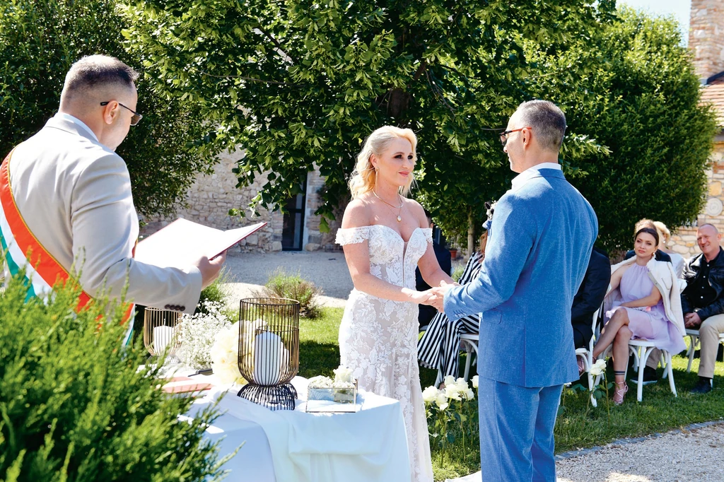 Viki a kamerák előtt kötött házasságot a Házasság első látásra című műsorban (Fotó: TV2)
