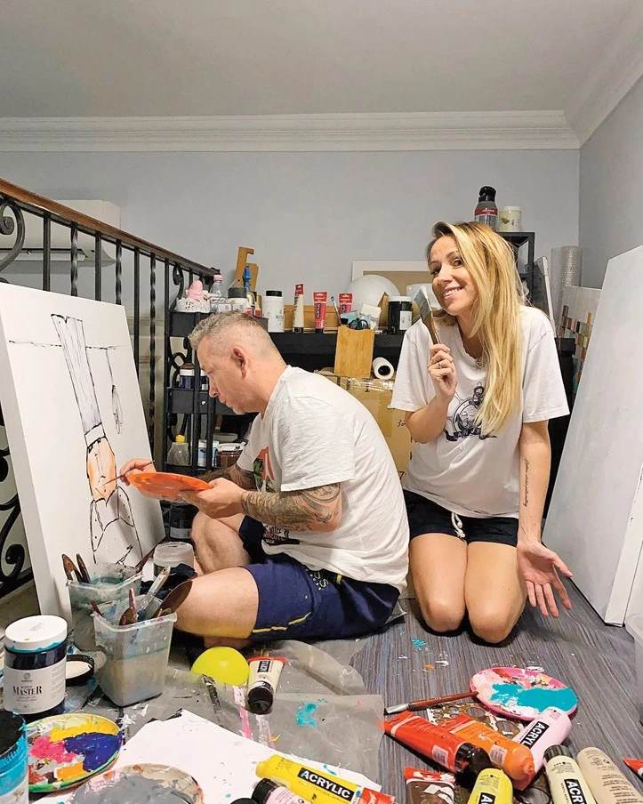 A festészet hozta össze Évit és Ákost (Fotó: Archív)