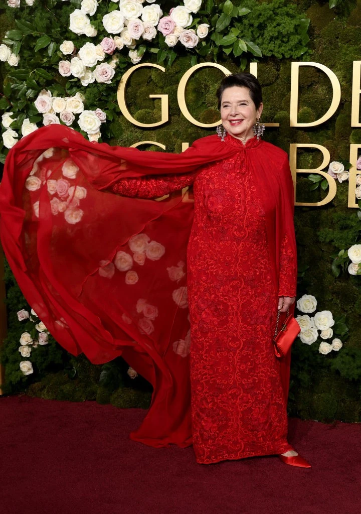 Isabella Rossellini a Golden Globe-on tette tiszteletét múlt hétvégén