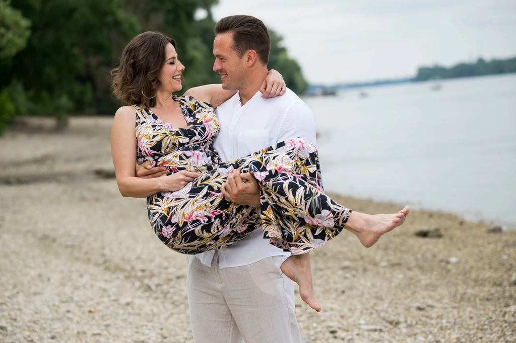 Polyák Lilla és Gömöri András Máté a Duna-parton 2022 júniusában (Fotó: Schumy Csaba/fotocentral.hu)