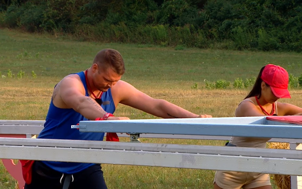 Miki és Andi a játékban (Fotó: TV2)