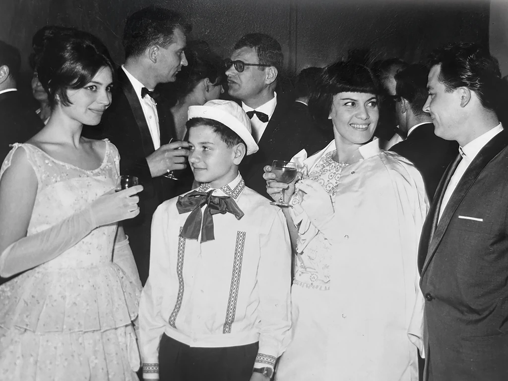 Emília Vásáryovával  1963-ban Cannes-ban (Fotó: Archív)