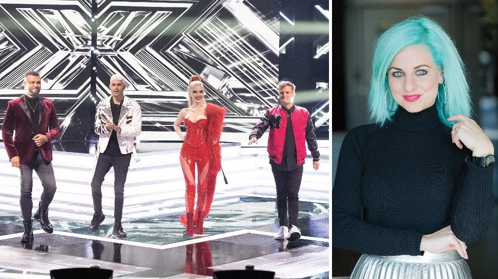 Az X-Faktor női mentorát is vörösbe öltöztette Flóra Kata (Fotók: RTL, Birton Szabolcs/fotocentral.hu)