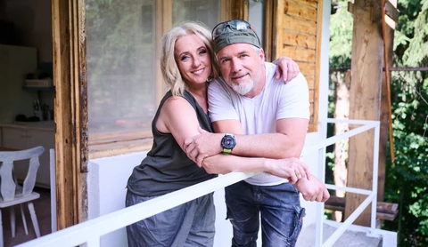 Marsi Anikó és férje, Gyarmati Gábor