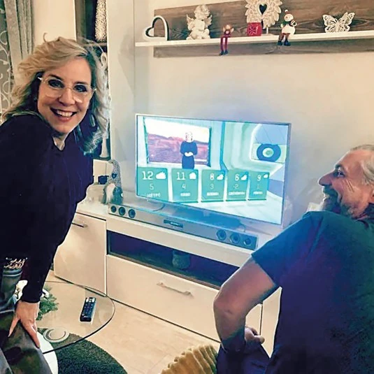 Zita az RTL időjárás-jelentője (Fotó: Archív)