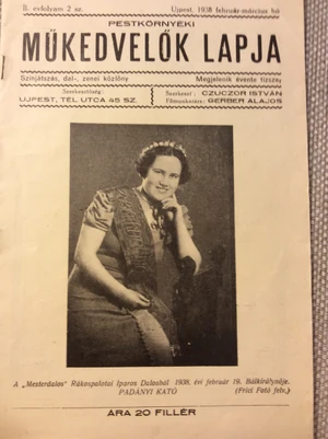 Édesanya mint bálkirálynő 1938-ban