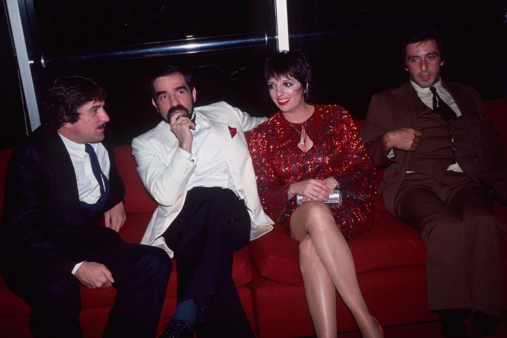 Micsoda négyes: Robert De Niro, Martin Scorsese, Liza Minnelli és Al Pacino 1981-ben (Fotó: Getty Images)