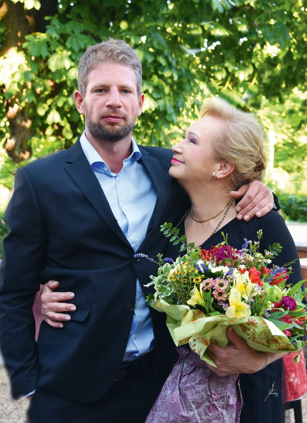 Fia is büszek rá (Fotó: Olajos Piroska)