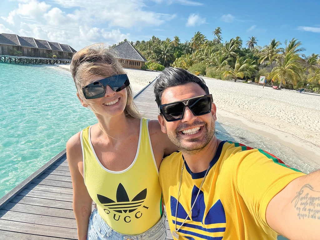 Amikor Dávid 11 éves volt, a Maldív-szigetekre kettesben mentek (Fotó: Archív)