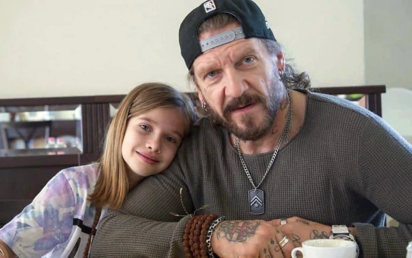 Lányával (Fotó: Archív)