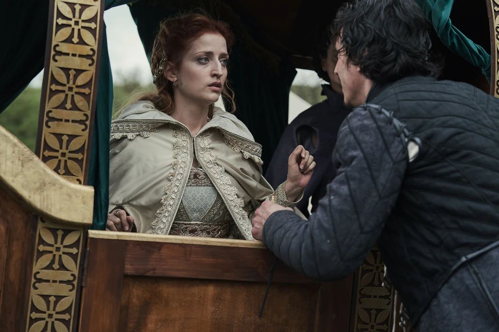 Hermányi Mariann a Hunyadiban: ő Luxemburgi Zsigmond lánya (Fotó: TV2)