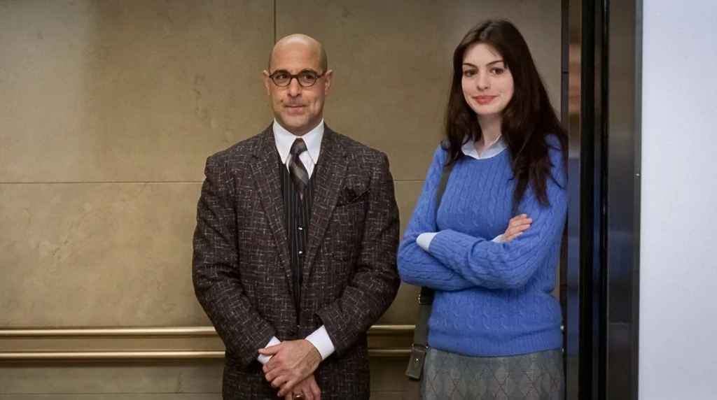 Nigel és Andrea: azaz Stanley Tucci és Anne Hathaway Az ördög Pradát visel első részében (Fotó: Profimedia)