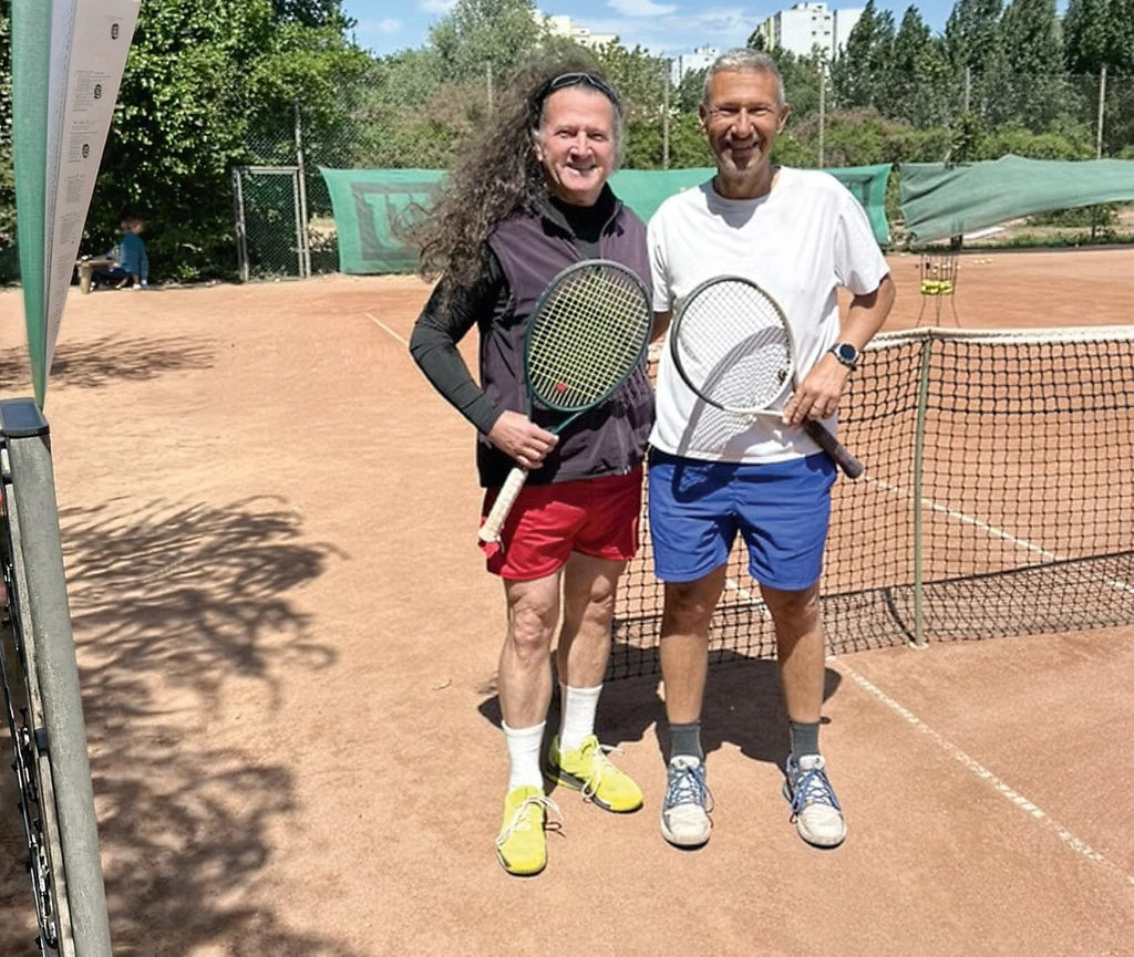 A tenisz a zenész számára több mint sport