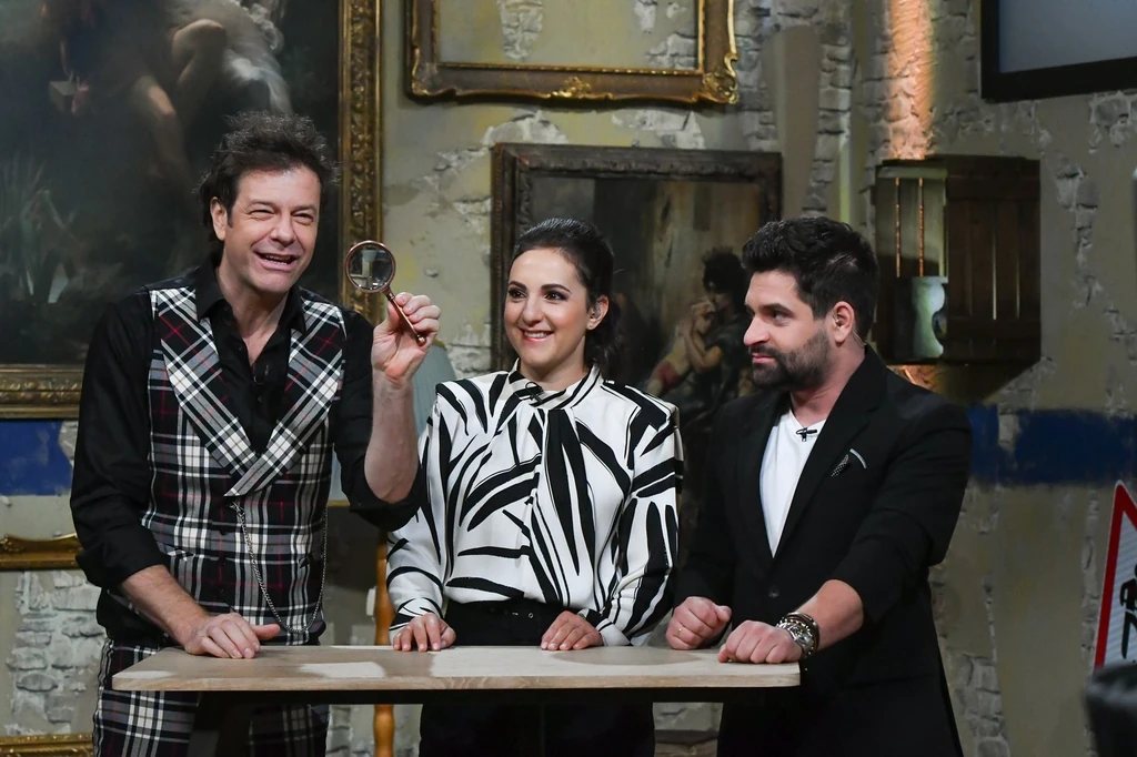Tilla, Kelen Anna és Megyesi Balázs a Kincsvadászok című műsorban (Fotó: TV2)