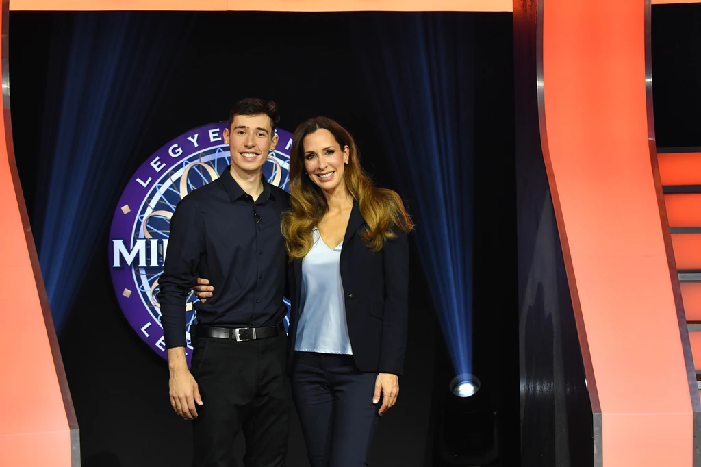 Demcsák Zsuzsa és fia, Benedek a Legyen Ön is milliomos!-ban együtt szerepeltek (Fotó: TV2)