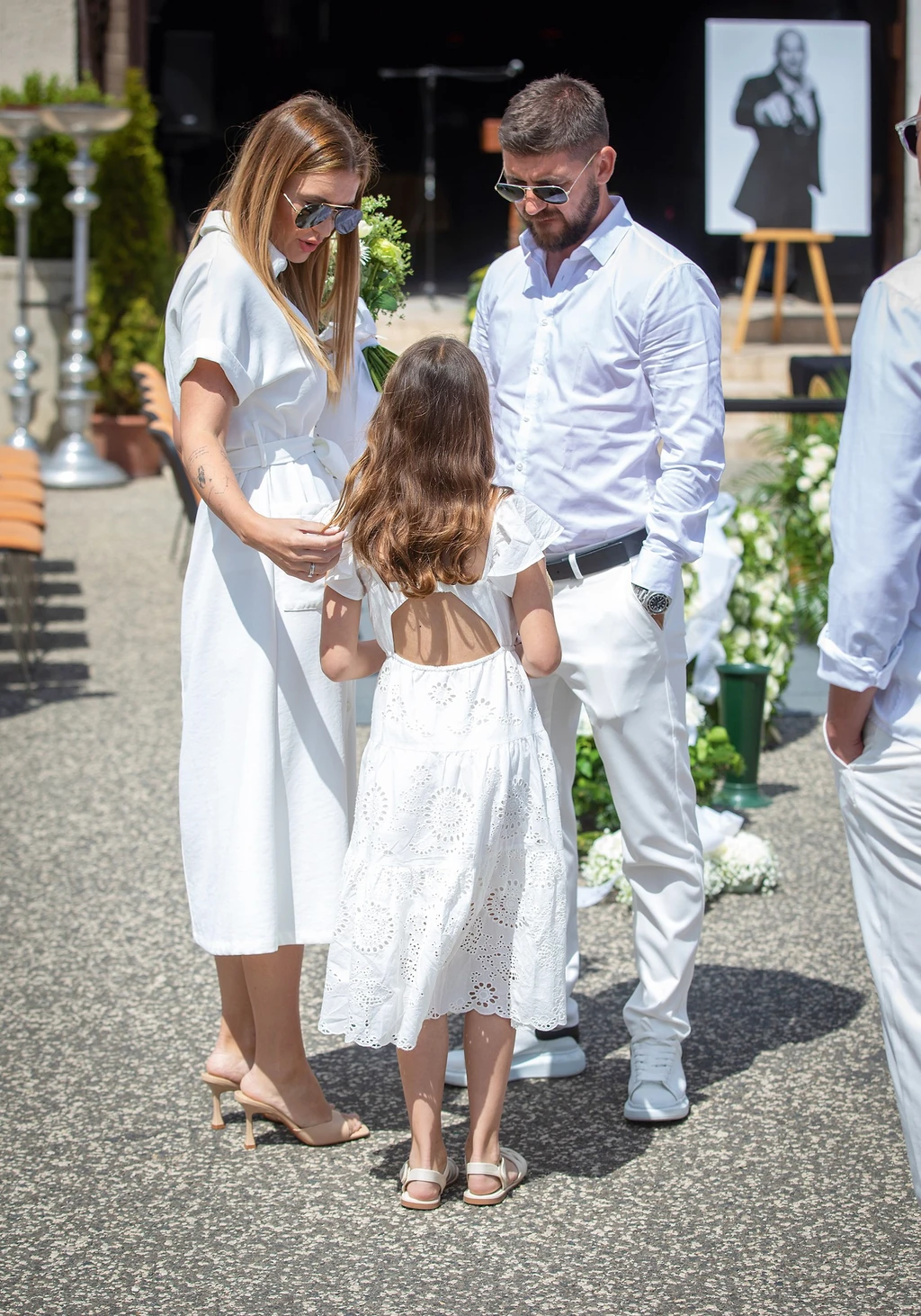 Pamela, Nati és Bence Berki Krisztián temetésén (Fotó: Birton Szabolcs/fotocentral.hu)