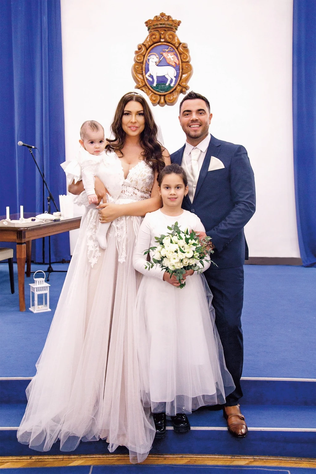 Lányaik, Rebeka és Napsugár is ott voltak az esküvőn (Fotó: Adry and Greg Studio)