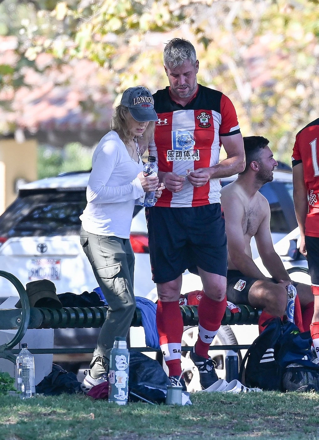 EXCLUSIVE Renée Zellweger skips the Emmys as she attends her boyfriend Ant Ansteads soccer game as its announced she scooped an award at last nights glittering ceremony