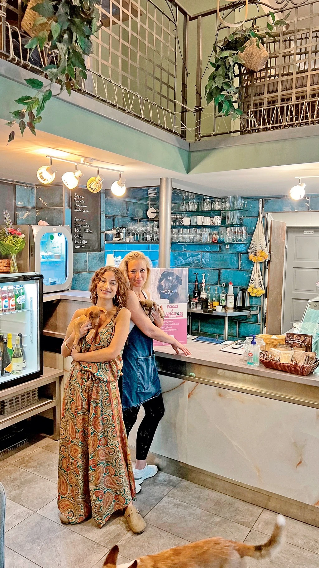 Az üzletben, amit barátnőjével üzemeltet, Blanka volt az első fizető ­vendég (Fotó: Archív)