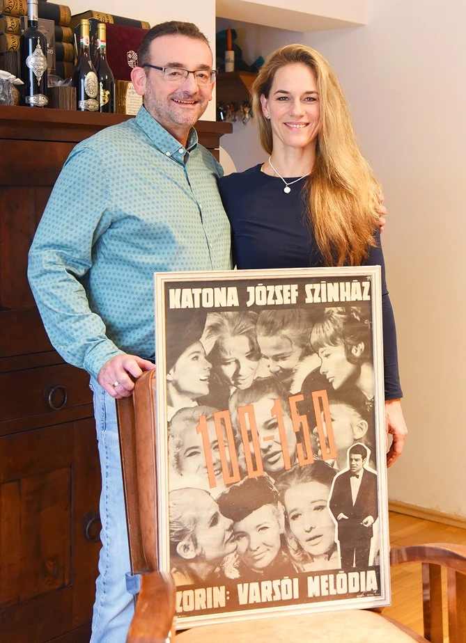 Ádám és felesége, Spala Korinna táncművész (Fotó: Olajos Piroska/fotocentral.hu)