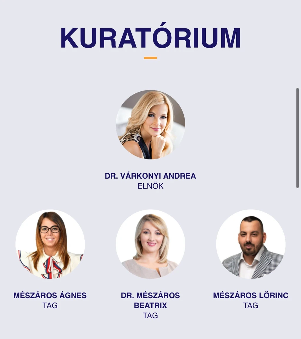 A Pro Filii Alapít Kuratóriuma (Forrás: profilii.hu)