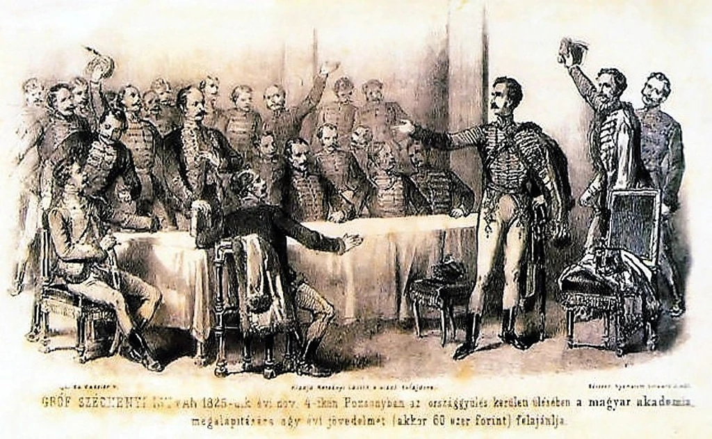 Széchenyi felajánlása a pozsonyi országgyűlésen Fotó: Wikipédia