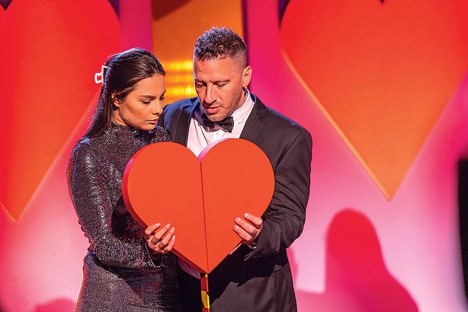 A Nyerő Párosban Evelin is bizonyította rajongását (Fotó: RTL)