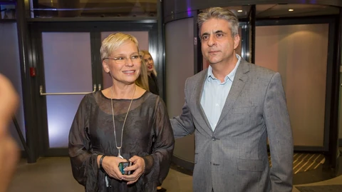 Máté Krisztina és Bárdos András, a büszke szülők