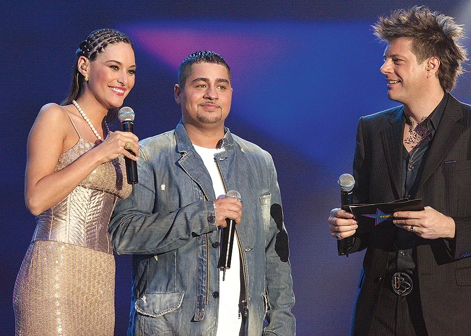 A Megasztár 2. döntőjében 2005. április 30-án (Fotó: Nagy Zoltán/fotocental.hu)