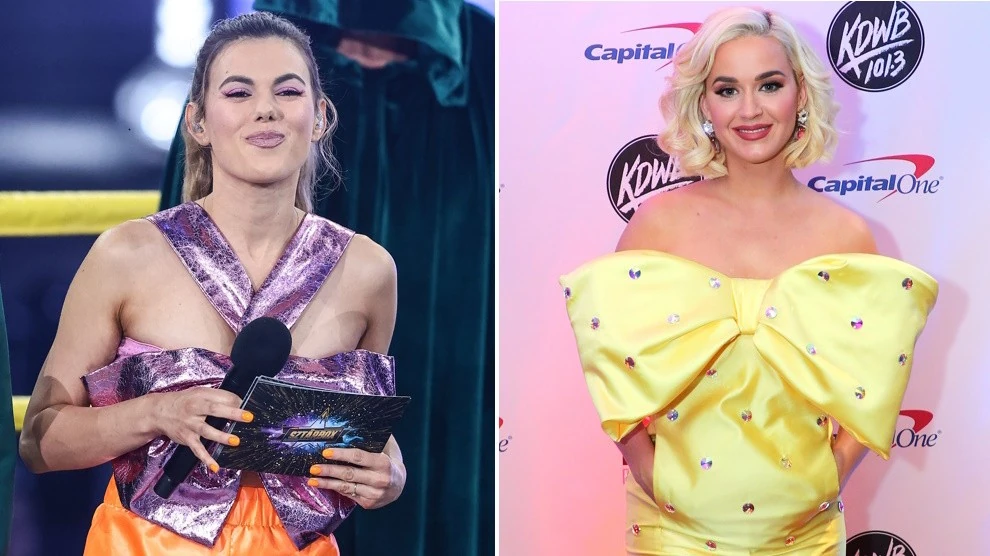 Csobot Adél és Katy Perry masnija is nagyon hasonló (Fotók: RTL, Getty Images)