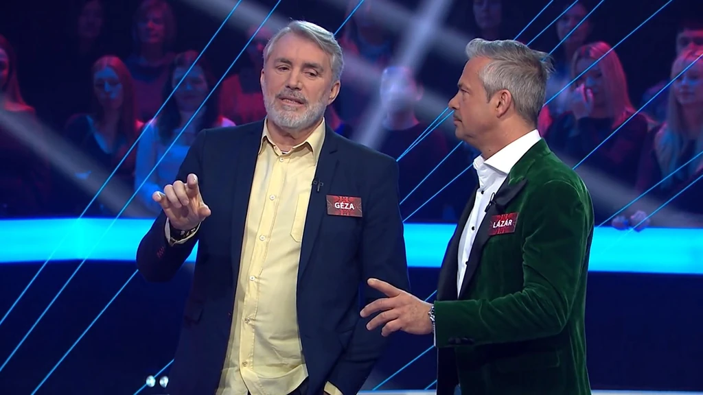 Géza és Lázár vidám perceket okoztak a nézőknek a TV2 műsorában. Fotó: TV2