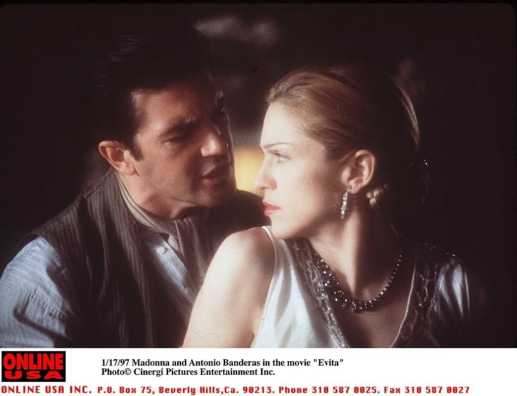 Madonna és Antonio Banderas az Evitában (Fotó: Getty Images)