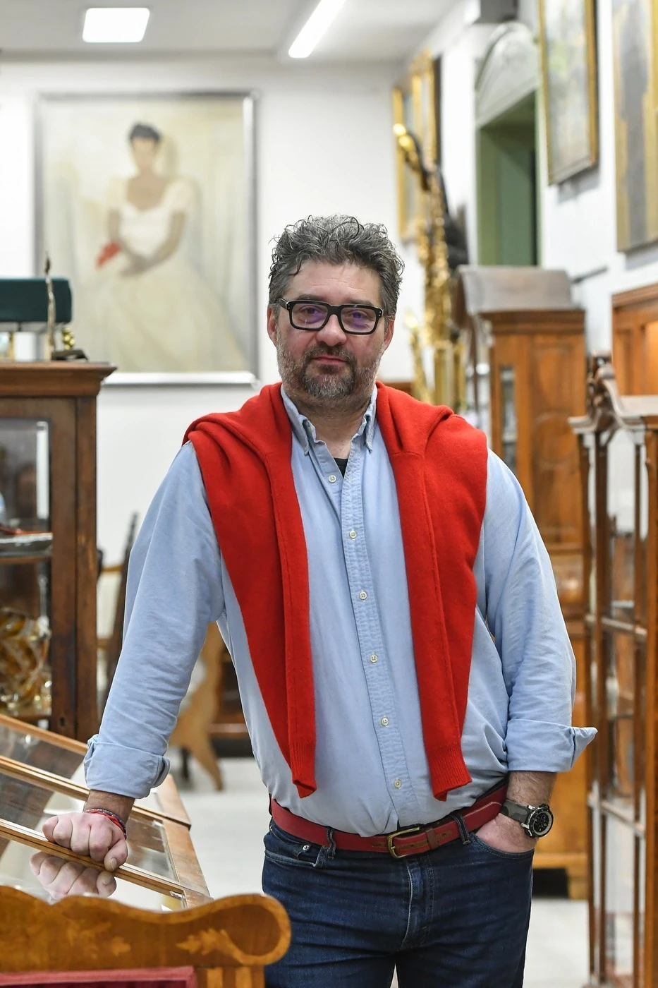 Viktor rengeteg időt tölt a galériájában (Fotó: TV2)