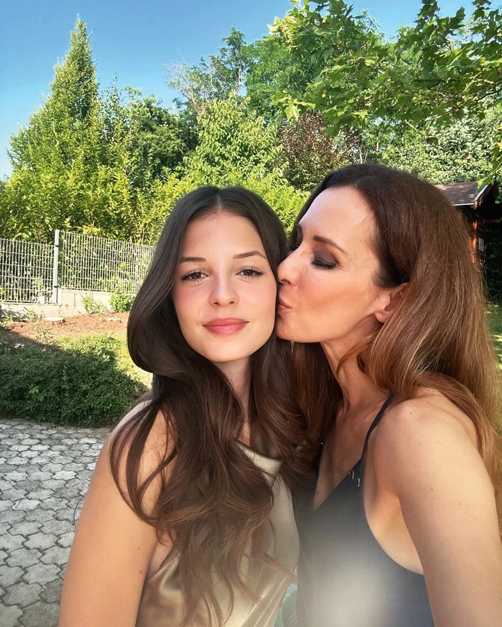 Lányával (Fotó: Archív)