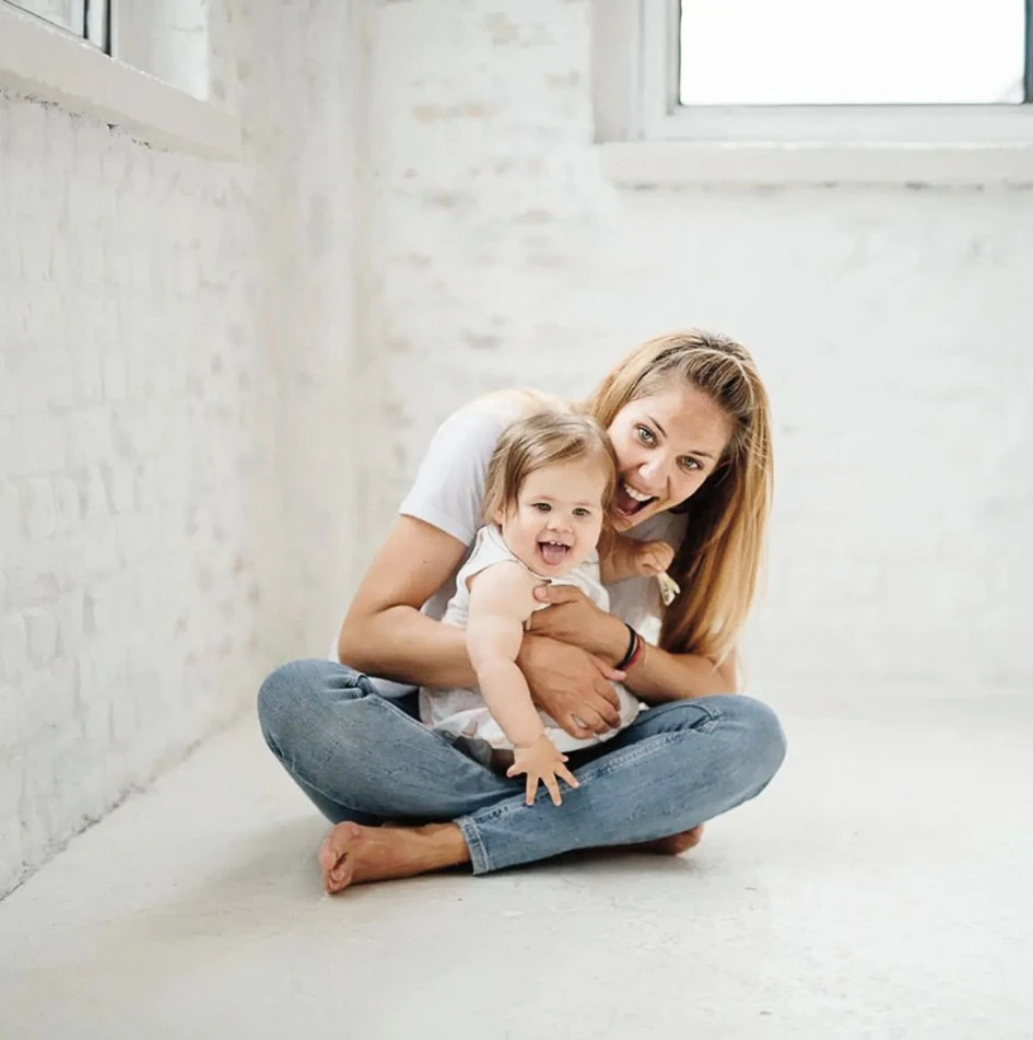 Kislányát is egészséges életmódra neveli (Fotó: Archív)