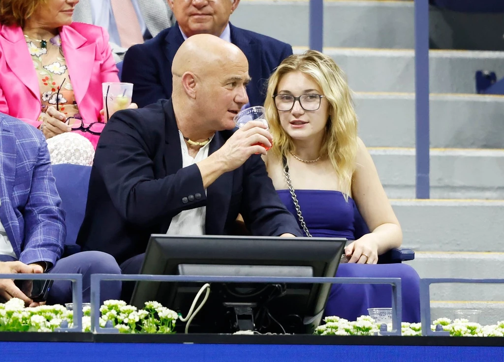 Agassi és a lánya tavaly a US Openen