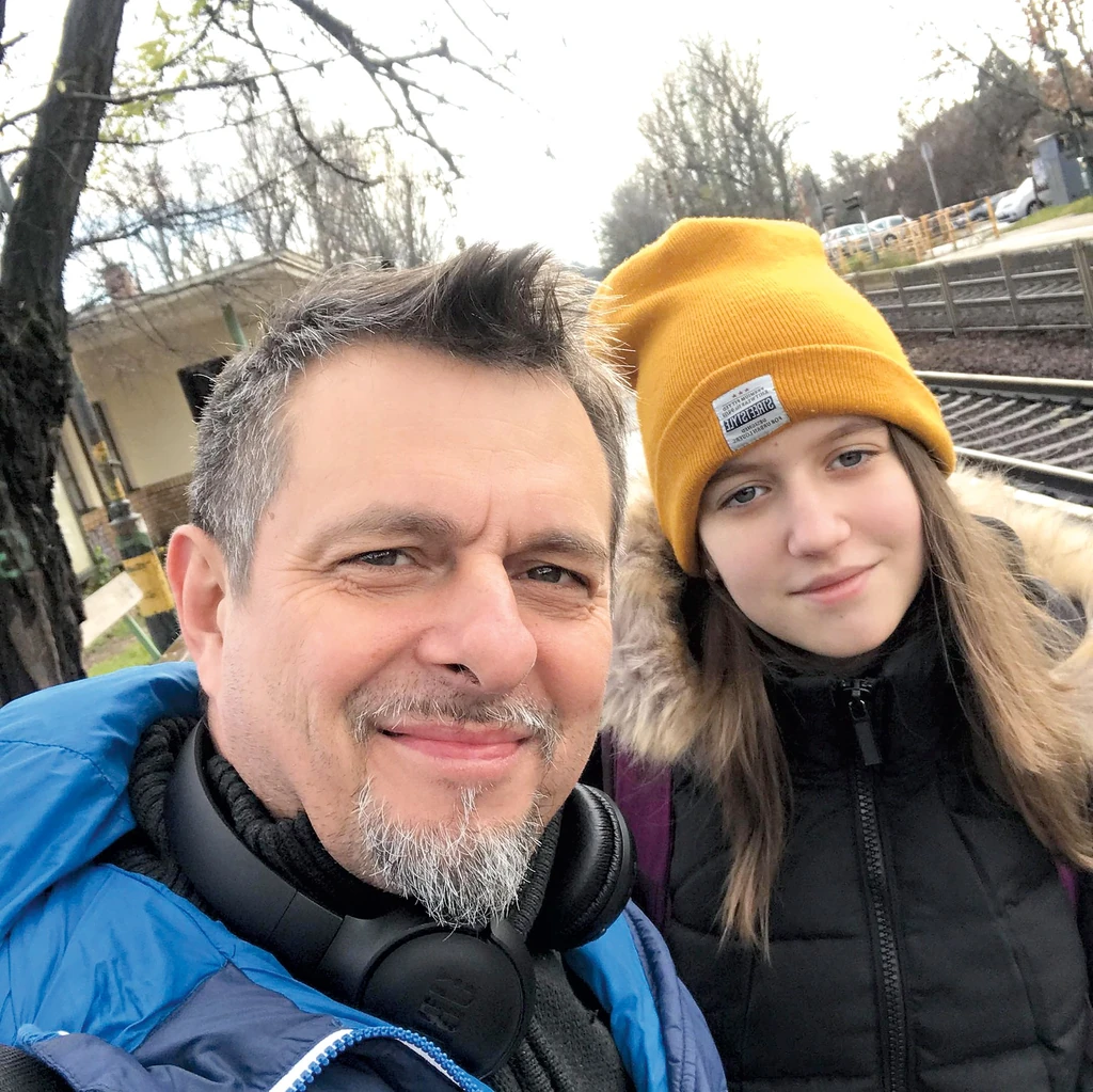 Lányával, Eszterrel (Fotó: Archív)