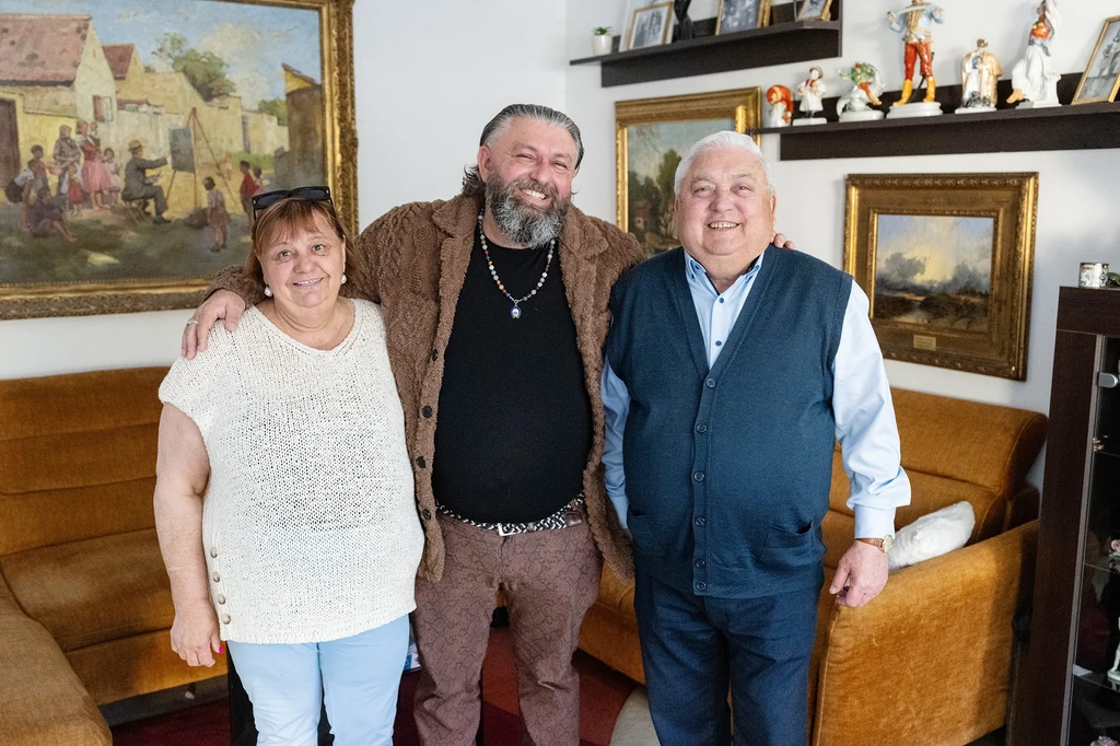 Pápai Péter és szülei: Teri és József (Fotó: Schumy Csaba/fotocentral.hu)