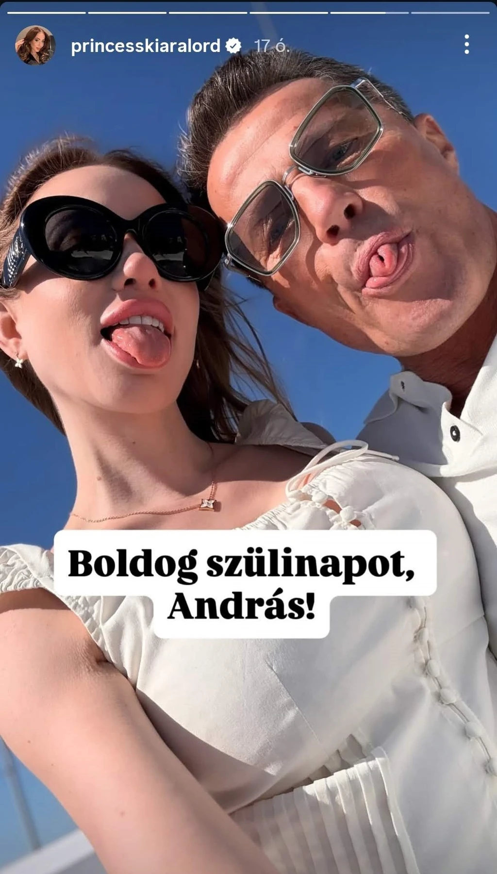 Kiara nem feledkezett meg Stohl 59. születésnapjáról (Fotó: Instagram)