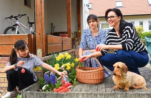 Szöllősi Györgyi és lányai