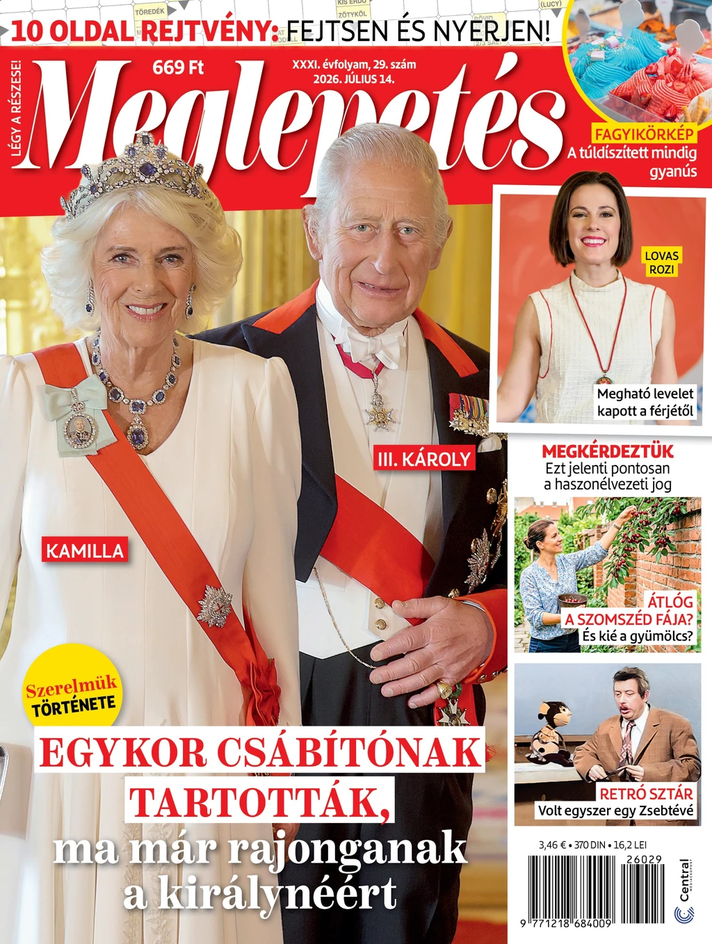 A legfrissebb Meglepetést keresse az újságárusoknál!