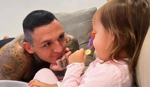 Boraros Gabor és kislánya, Zora