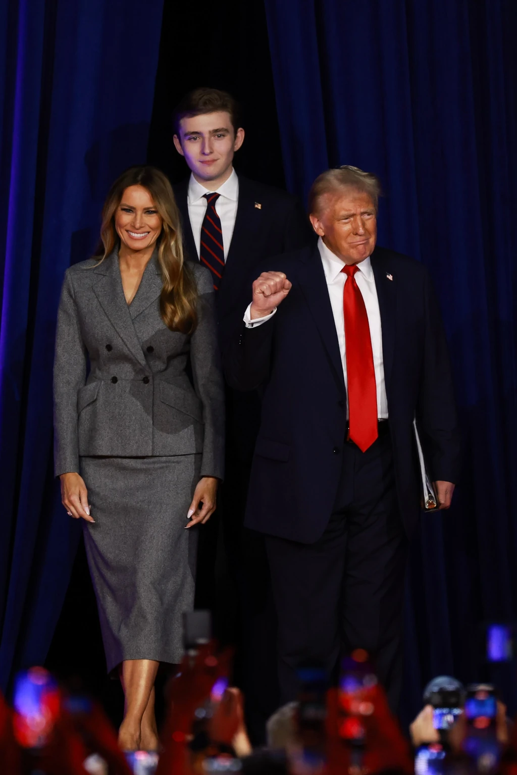 Melania, Barron és Donald Trump