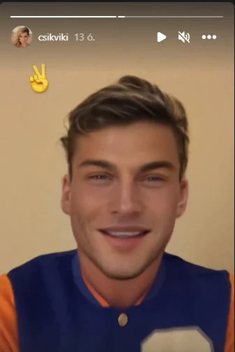 A látszat ellenére a képen látható férfi Szorcsik Viki (Fotó: Instagram)