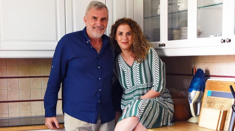Kaszás Géza és felesége, Zsuzsa