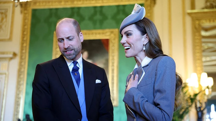A brit trónörökös, Vilmos herceg és felesége, Katalin hercegné márciusban