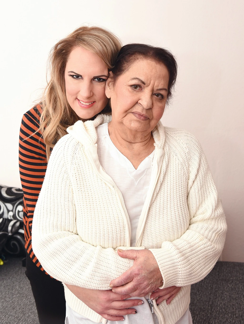 Édesanyjával (Fotó: Olajos Piroska/fotocentral.hu)