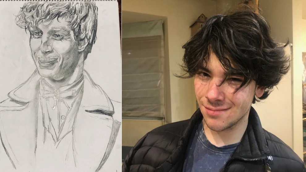 Kálloy Molnár Péter fia, István nagyon ügyesen rajzol (Fotók: Archív)