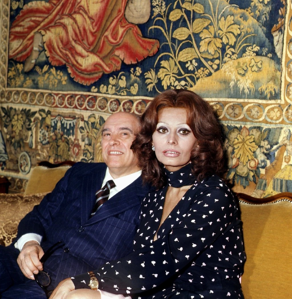 Férjével, Carlo Pontival (Fotó: Profimedia)