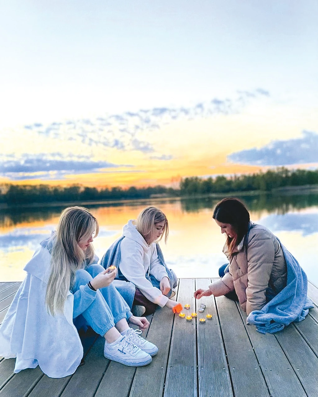 Annával és Sárival (Fotó: Archív)